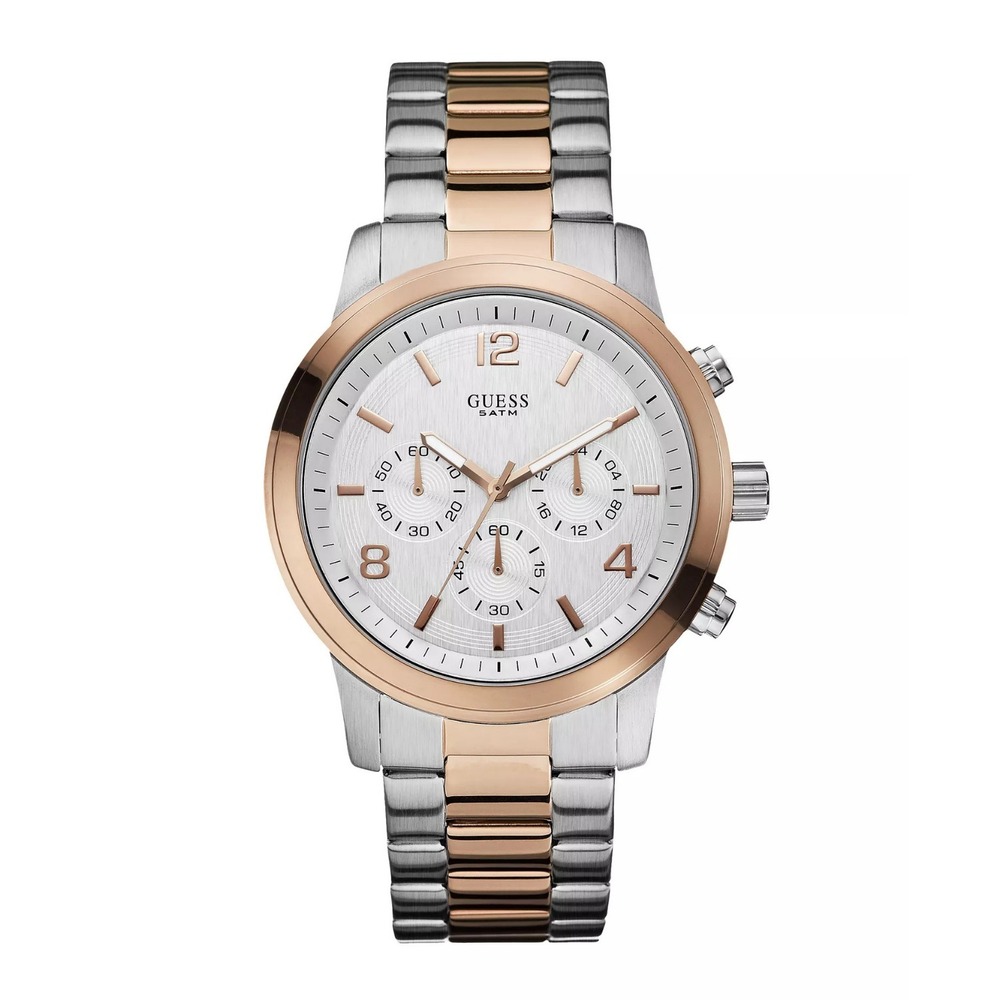 Guess Men Authentic Only Watch Silver Stainless Steel NWT